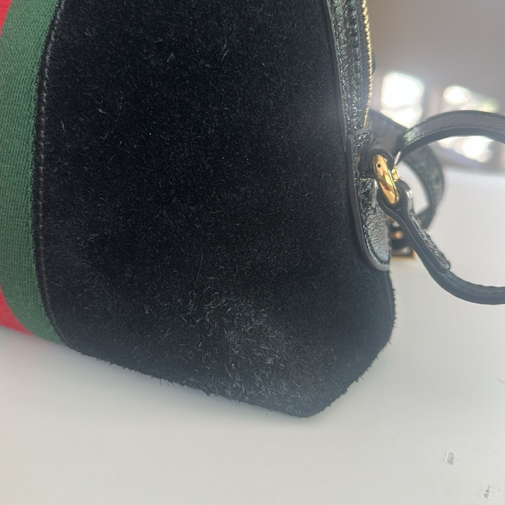 Beautiful Gucci Ophidia black suede Crossbody bag - Picture 7 of 15
